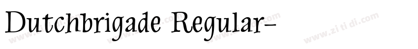 Dutchbrigade Regular字体转换